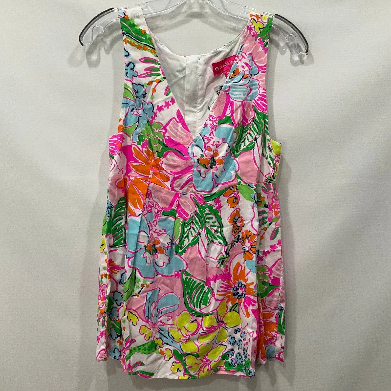 Pink Top Sleeveless Lilly Pulitzer, Size M Tailored