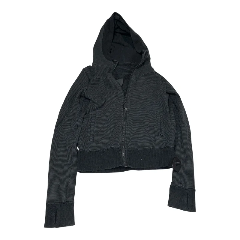 Athletic Jacket By Lululemon In Black & Grey, Size: S Stylish Men's Neon