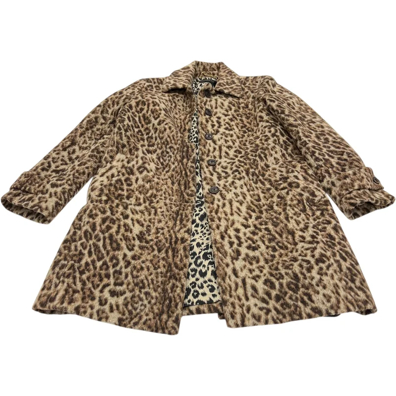 Coat Wool By J. Crew In Animal Print, Size: Xs Casual Men's Loose