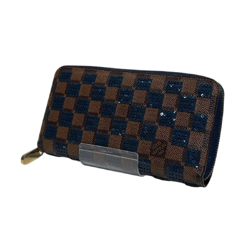 LOUIS VUITTON/Long Wallet/Brown/ZIPPY WALLET_DAMIER EBENE/N63172 Modern Men's Geometric