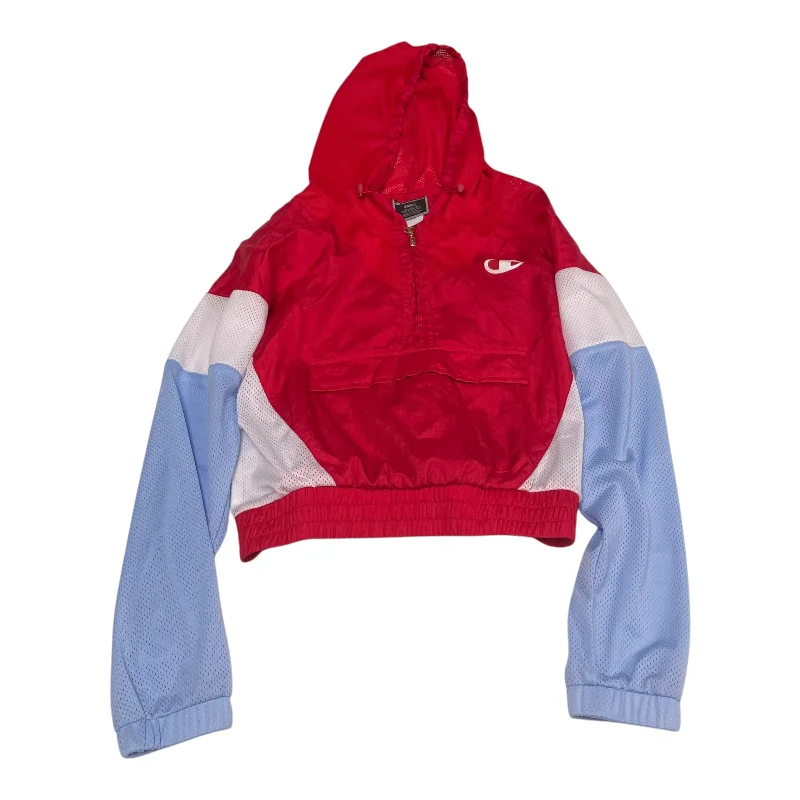 Athletic Jacket By Champion In Red, Size: S British Gentleman Style