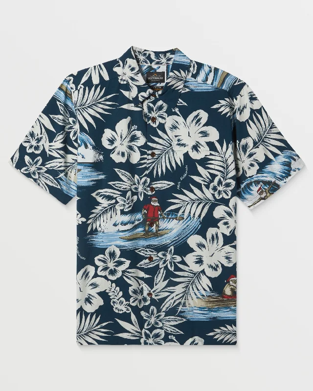 Waterman Day Off Shirt - Majolica Blue Cool Men's Skate