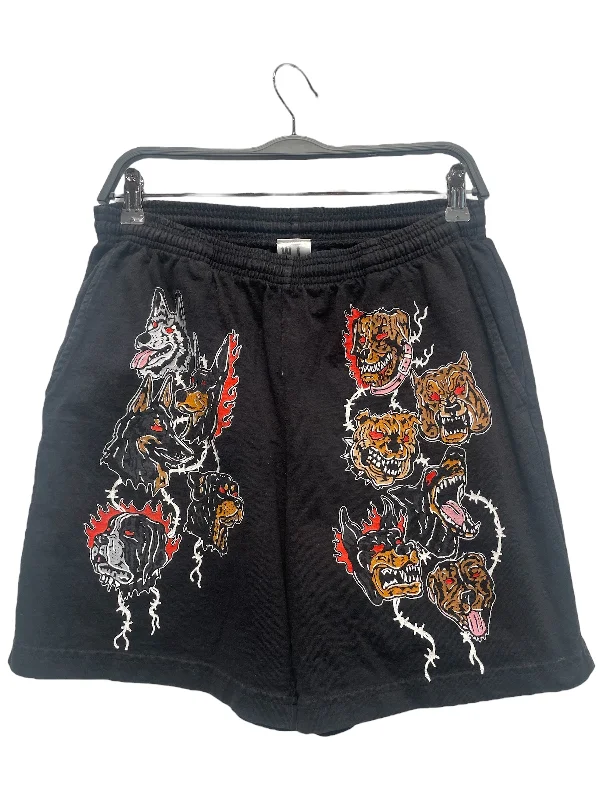 WARREN LOTAS/Shorts/S/Cotton/BLK/Graphic/Dogs Graphic Street