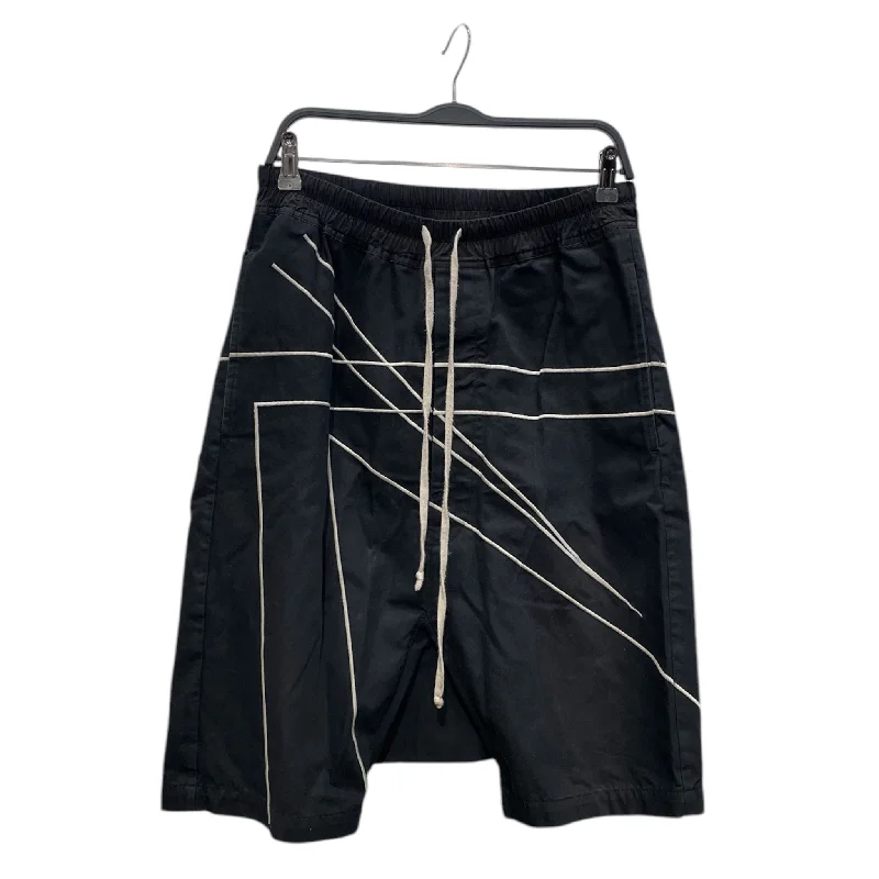 Rick Owens/Shorts/38/Cotton/BLK/6154-2514-1 POD LINES Business