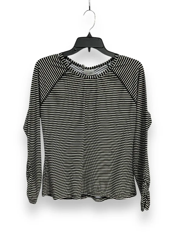 Athletic Top Long Sleeve Crewneck By Athleta In Striped, Size: L Cozy Men's Winter
