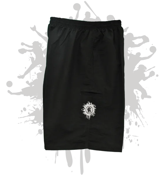 Black Microfiber Stretch Shorts Dynamic Men's High