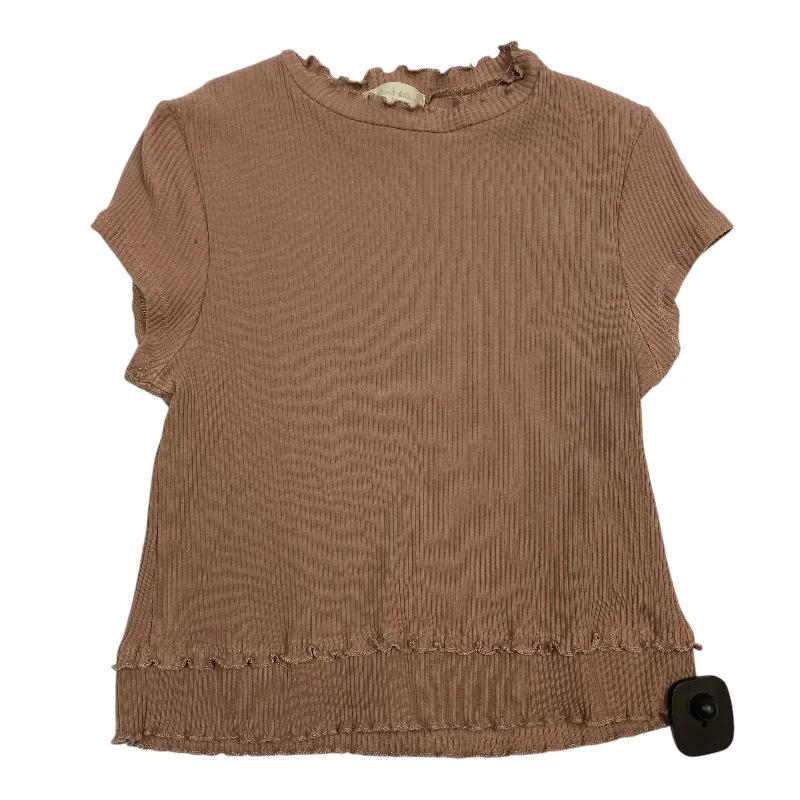 Top Short Sleeve By Altard State In Brown, Size: M Refined Men's Velvet