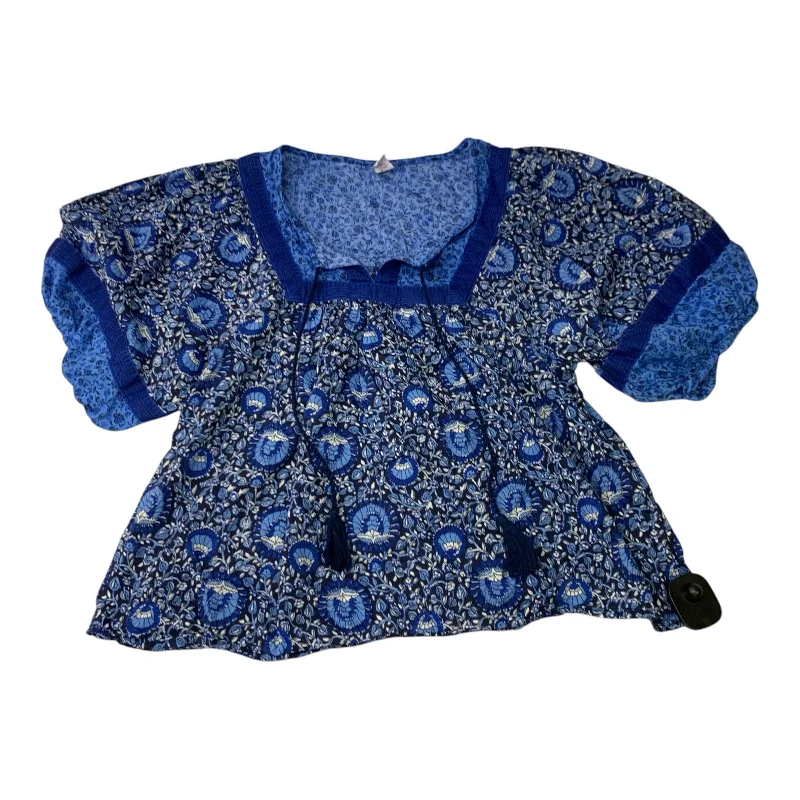 Top Short Sleeve By Old Navy In Blue, Size: S Beach