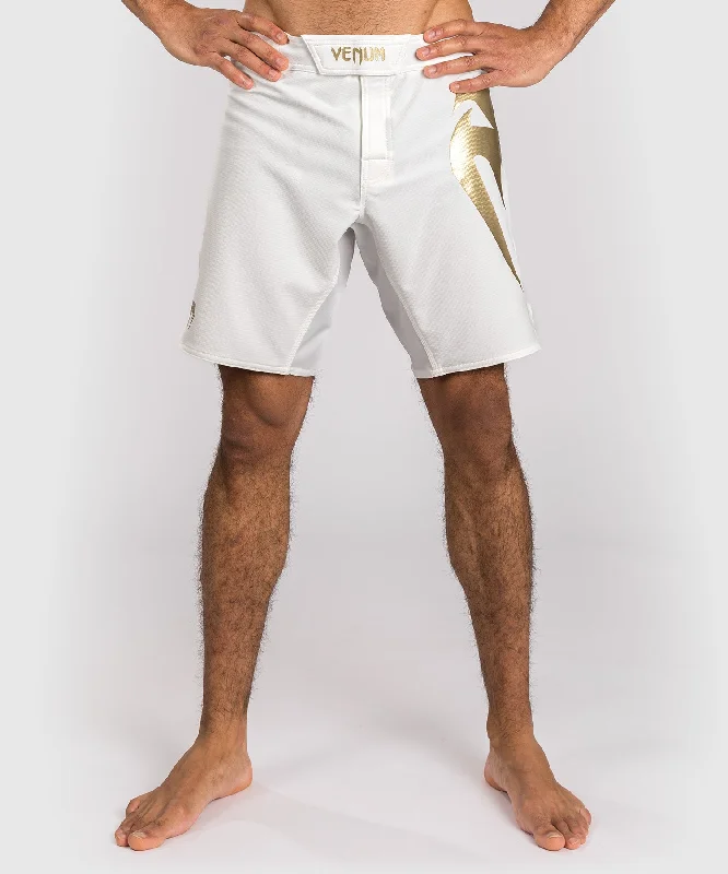 Venum Light 5.0 Fight Shorts - White/Gold Refined Men's Classic 