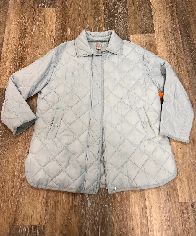 Jacket Puffer & Quilted By Chicos In Blue, Size: 2X Bold Men's Statement