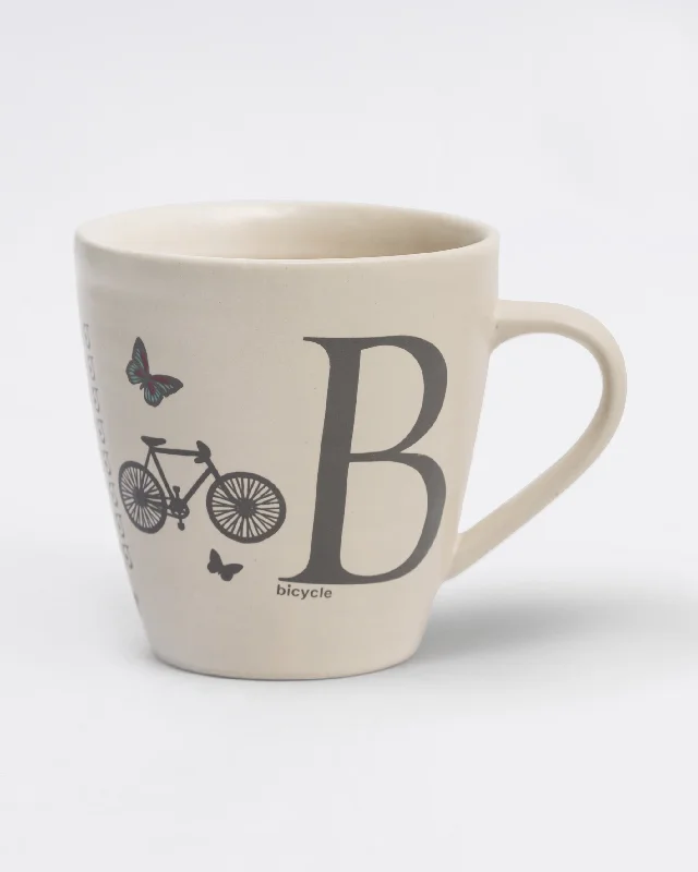 Alphabet B Mug - Stoneware Relaxed Men's Beach