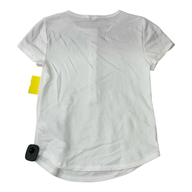 Top Short Sleeve By Old Navy In White, Size: S Laid