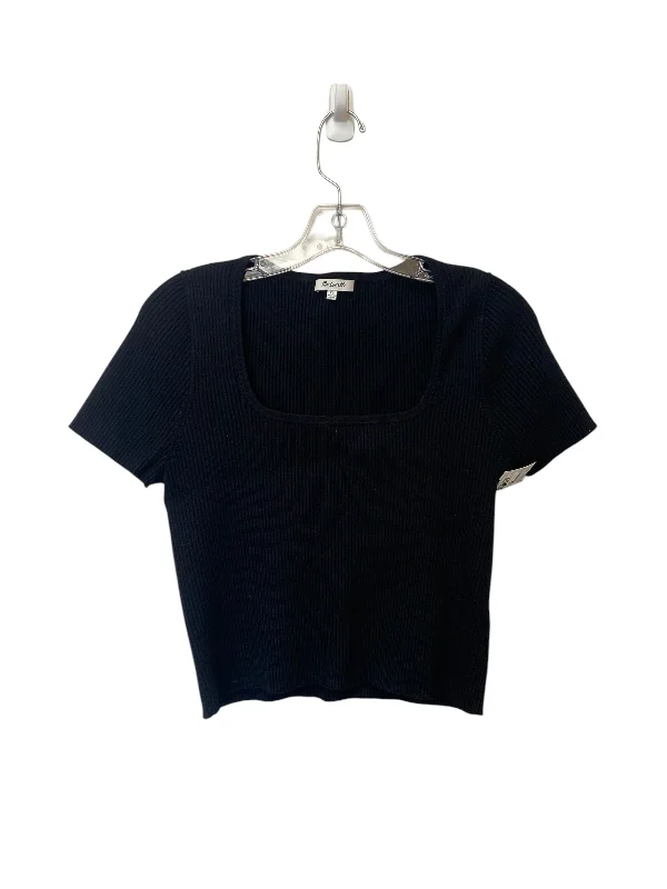 Top Short Sleeve By Madewell In Black, Size: Xl Sleek Men's Contemporary 