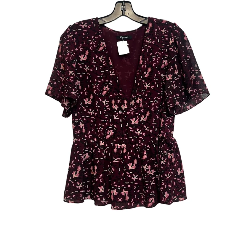 Top Short Sleeve By Clothes Mentor In Wine, Size: S Sporty Men's Tennis