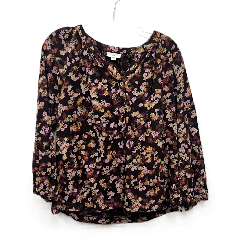 Top Long Sleeve By J. Jill In Purple, Size: M Luxurious Men's High