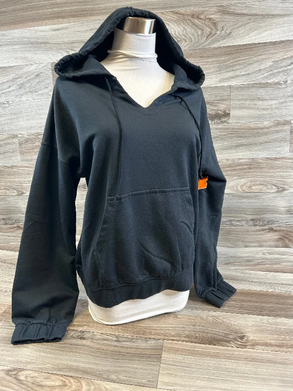 Athletic Top Long Sleeve Hoodie By Nike Apparel In Black, Size: S British Gentleman Style