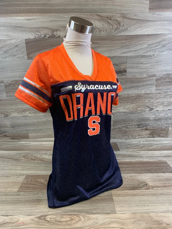 Athletic Top Short Sleeve By Clothes Mentor In Blue & Orange, Size: M Business