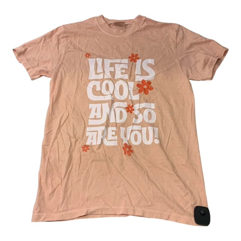 Top Short Sleeve By Comfort Colors In Pink, Size: S Youthful Men's Anime