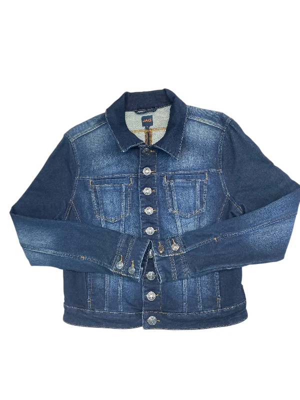 Jacket Denim By Jag In Blue Denim, Size:S Elegant Men's Cashmere