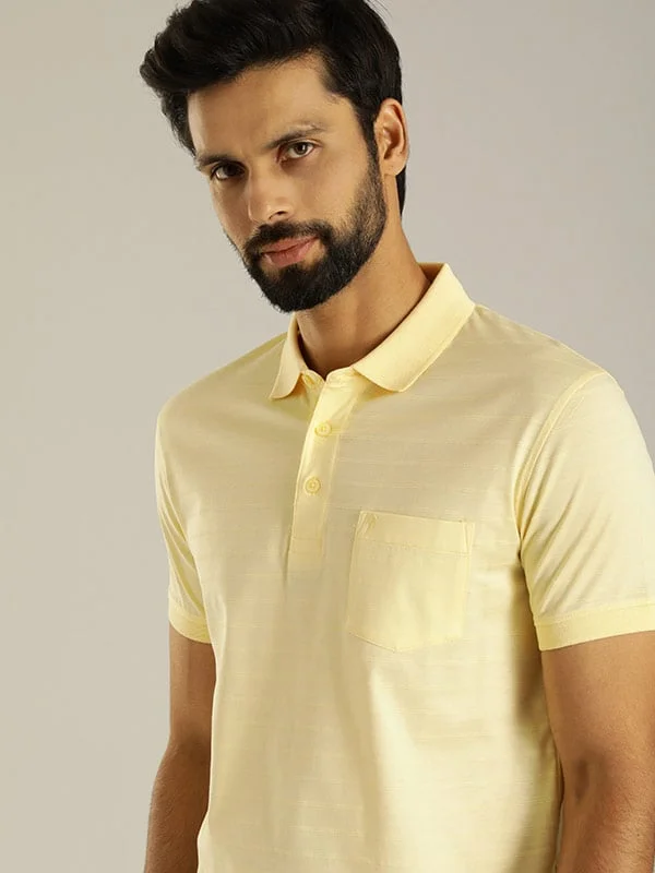 Men Solid Polo T-Shirt Hip Men's Retro