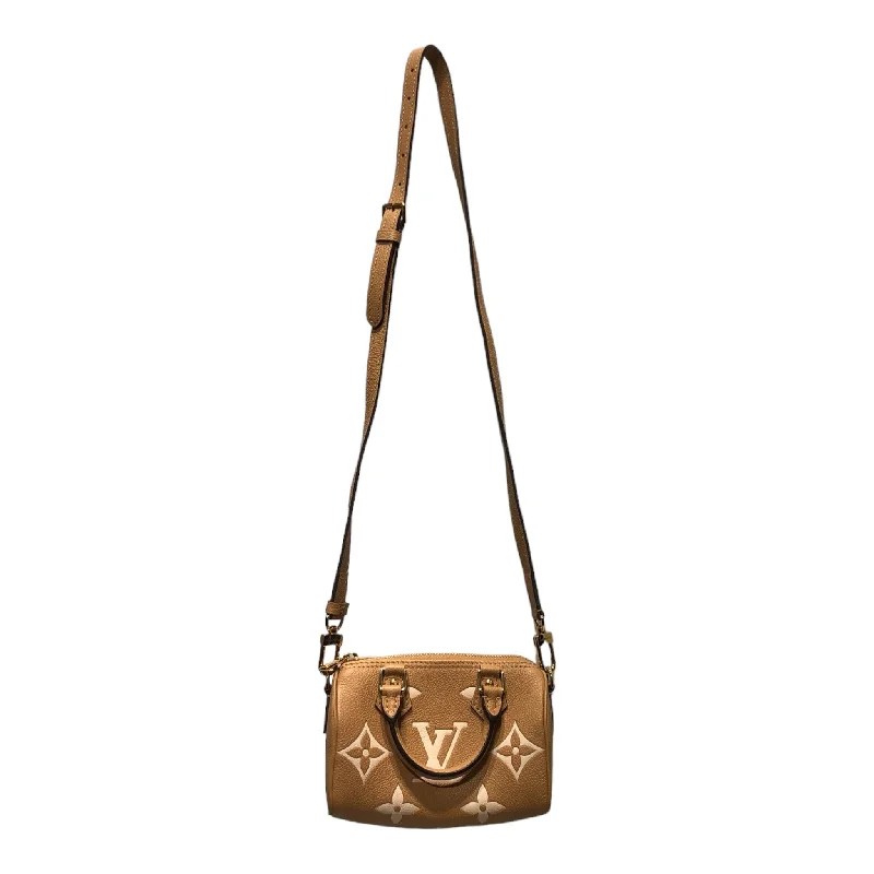 LOUIS VUITTON/Cross Body Bag/Monogram/BEG/nano speedy Earthy Men's Hemp