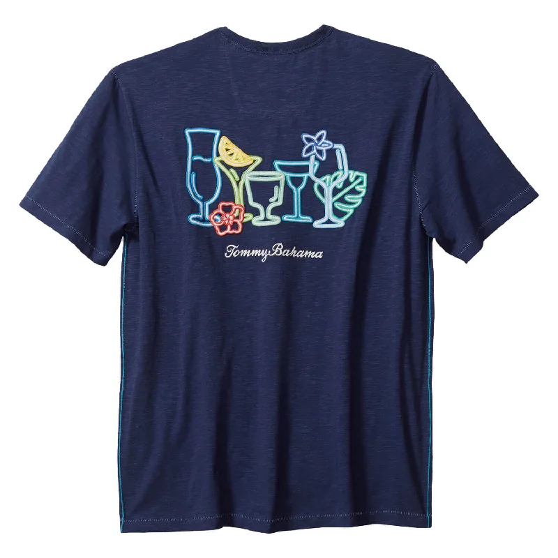 Tommy Bahama Electric Buzz Lux T-Shirt - Island Navy Hip Men's Urban