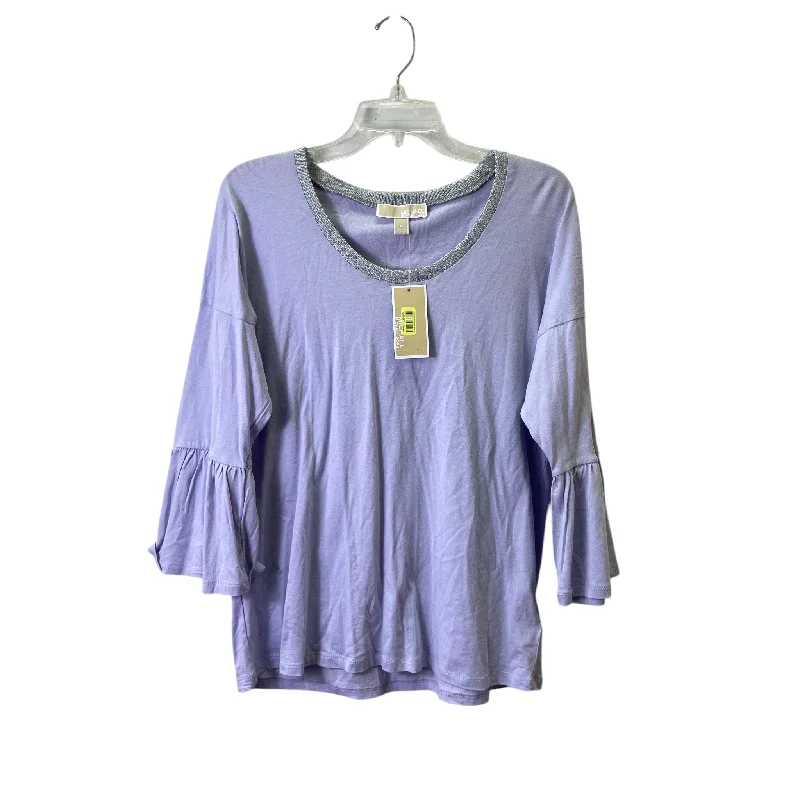 Top Ls Designer By Michael Kors In Purple, Size:M Streetwear Style