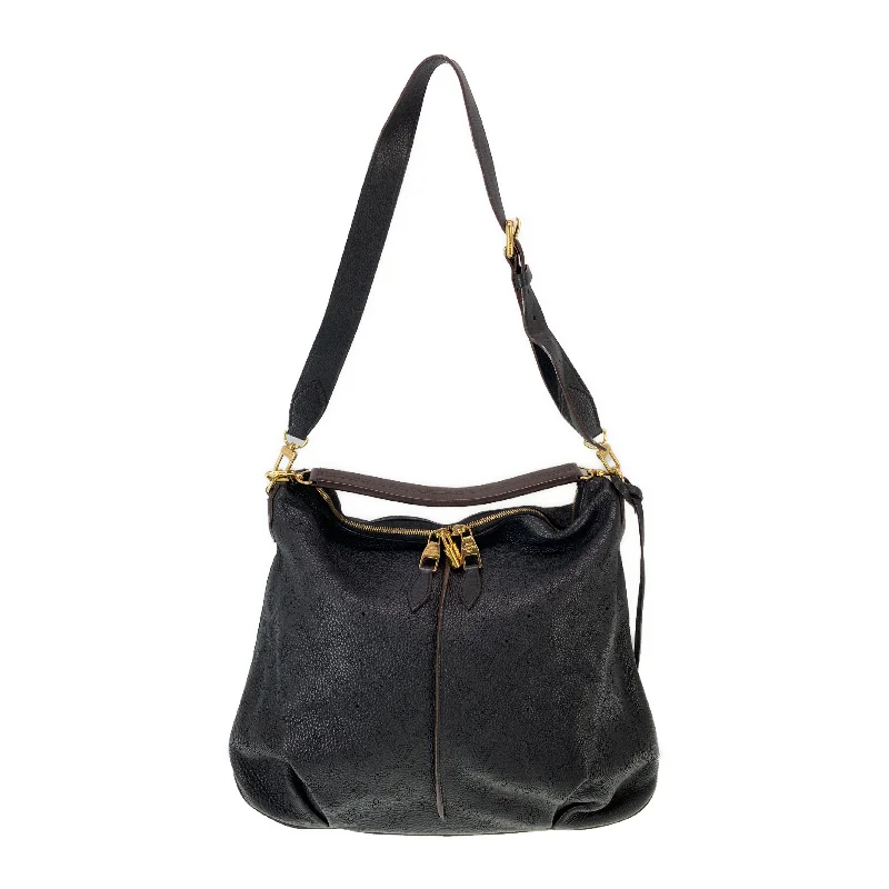 LOUIS VUITTON/Cross Body Bag/Black/Leather/SELENE PM_MONOGRAM MAHINA/M94314 Sleek Men's Contemporary 