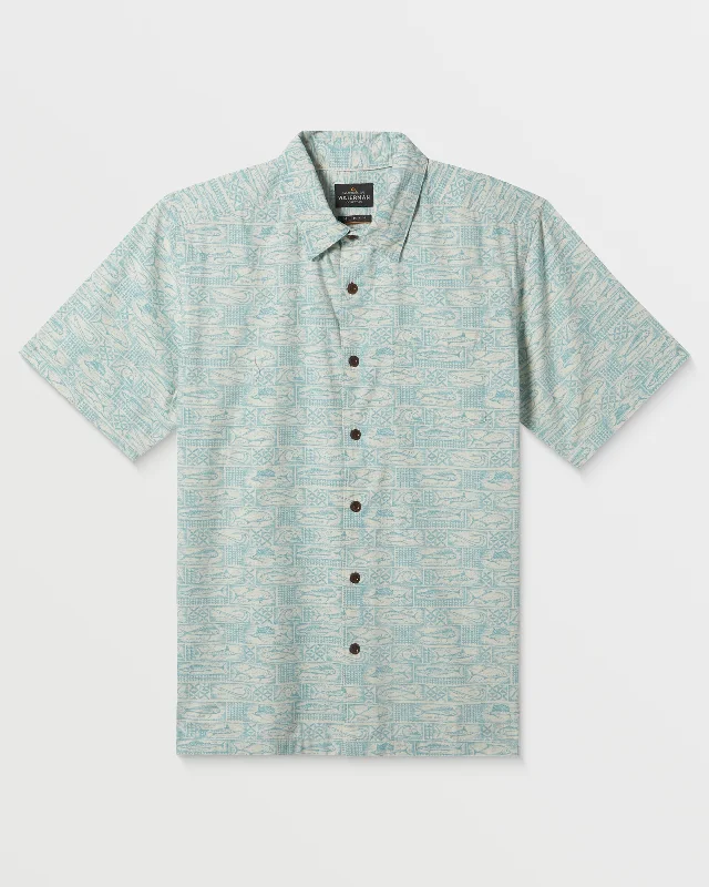 Waterman Hana Bay Shirt - Reef Waters Bohemian Men's Free