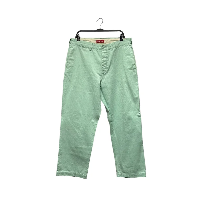 Supreme/Pants/34/Cotton/GRN/Pinup Chino Sleek Men's Contemporary 