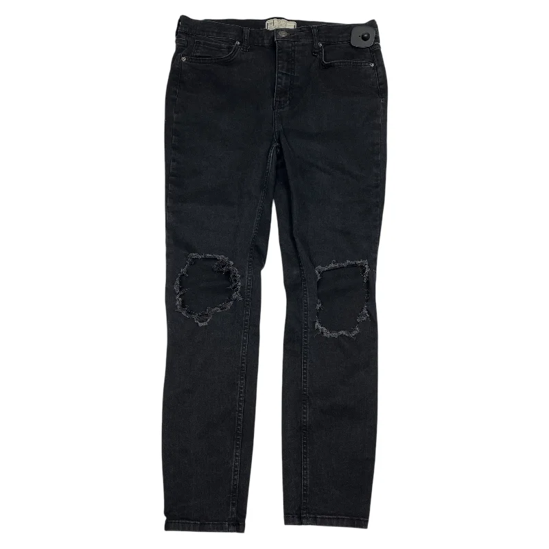 Jeans Skinny By Free People In Black Denim, Size: 10 Bold Men's Animal