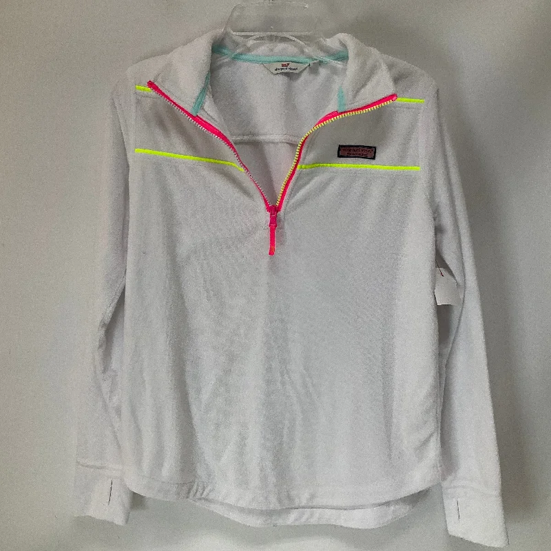 Athletic Top Long Sleeve Collar By Vineyard Vines In White, Size: S Cool Men's Distressed Athletic Top Long Sleeve Collar By Vineyard Vines In White, Size: S Cool Men's Distressed