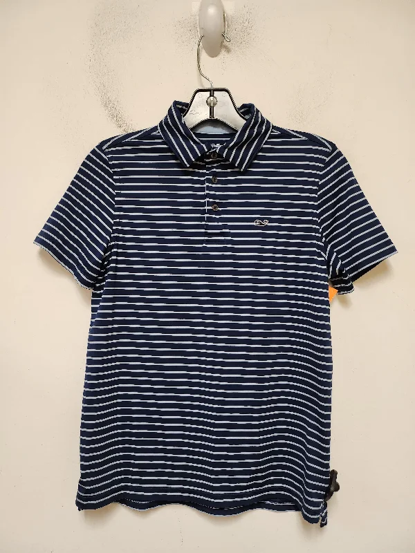 Athletic Top Short Sleeve By Vineyard Vines In Striped Pattern, Size: M Relaxed Men's Beach