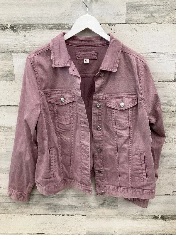 Jacket Denim By Maurices In Pink, Size: Xl Youthful Men's Pop