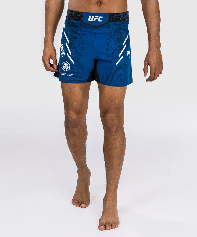 UFC Adrenaline by Venum Authentic Fight Night Men's Fight Short - Short Fit - Blue Refined Men's Hand UFC Adrenaline by Venum Authentic Fight Night Men's Fight Short - Short Fit - Blue Refined Men's Hand