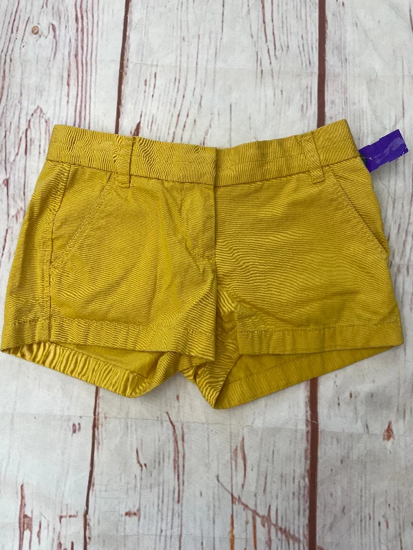 Yellow Shorts J Crew, Size 0 Polished Men's Satin