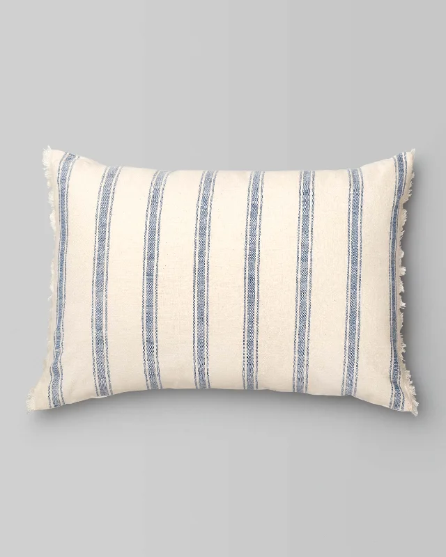 Massugu Stripe Pillow Cover - Blue Laid