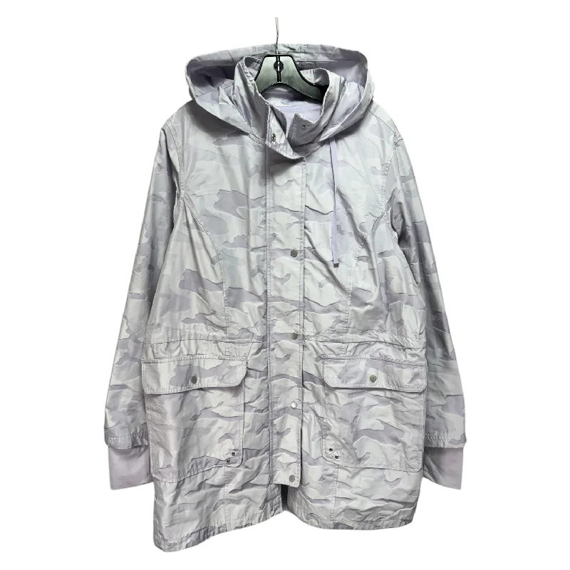 Hooded Coat Raincoat By Athletic Works In Purple, Size: 3x Dapper Men's 1920S