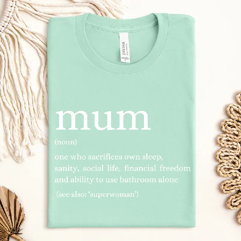 Modern Mum Definition T-Shirt Youthful Men's Pop