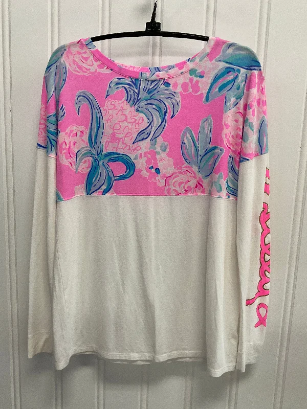 Top Long Sleeve Designer By Lilly Pulitzer In Tropical Print, Size: Xxs Bold Men's Animal