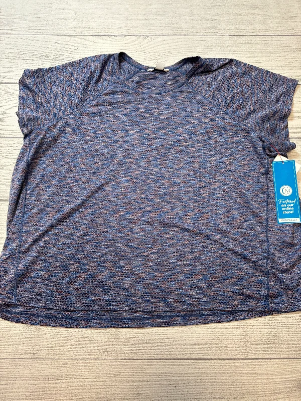 Athletic Top Short Sleeve By Athleta In Multi-colored, Size: 3x Sporty Men's Tennis