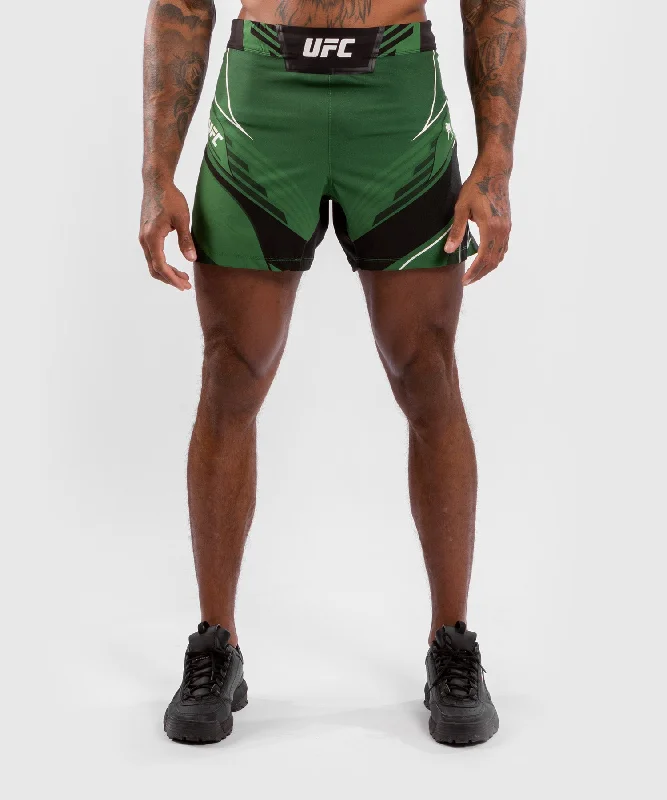 UFC Venum Authentic Fight Night Men's Shorts - Short Fit - Green Refined Men's Velvet
