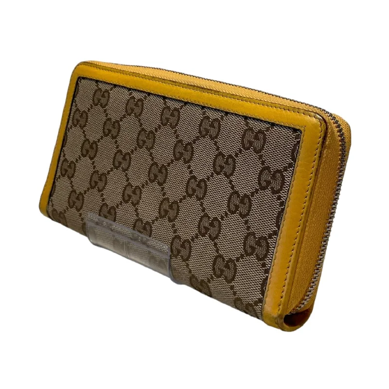 GUCCI/Wallet/Monogram/Cotton/YEL/contiental zip wallet Modern Men's Tech