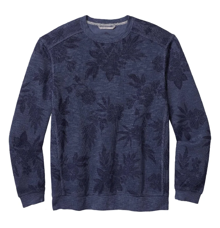 Tommy Bahama Tobago Bay Blooms Crew Sweater - Deep Marine Casual Men's Short