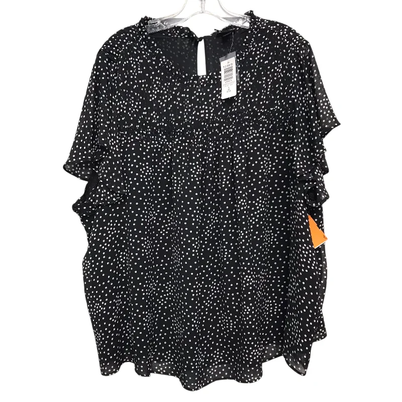Top Ss By Torrid In Black & White, Size:3X Artistic Men's Hand