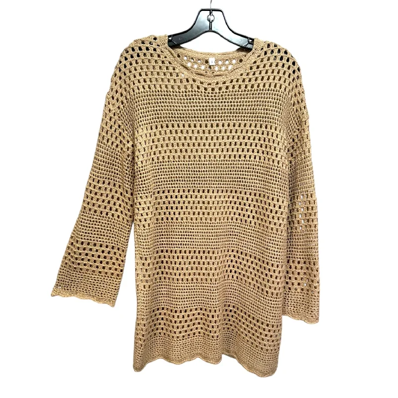 Open Knit Sweater Cardigan Unbranded In Tan, Size: S Relaxed Men's Australian 