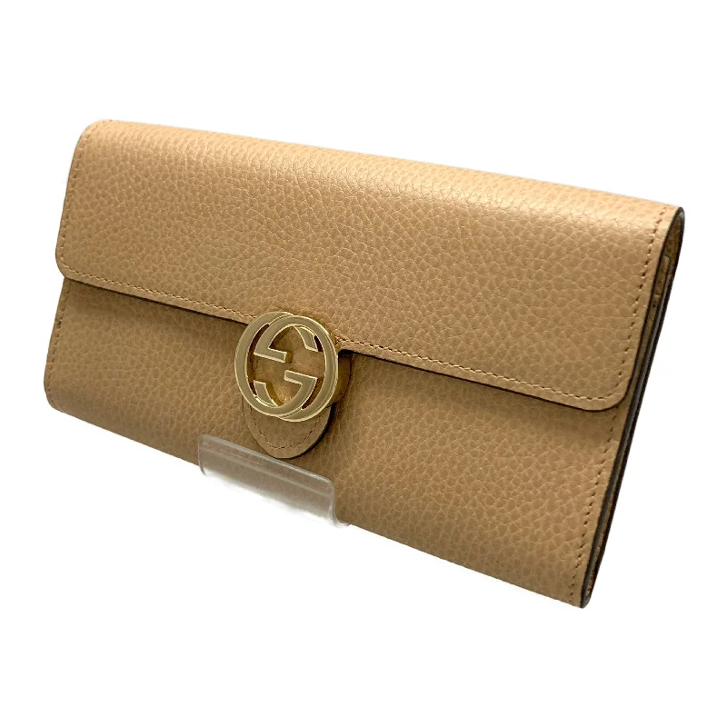 GUCCI/Long Wallet/Beige/Leather/598166 Artistic Men's Avant