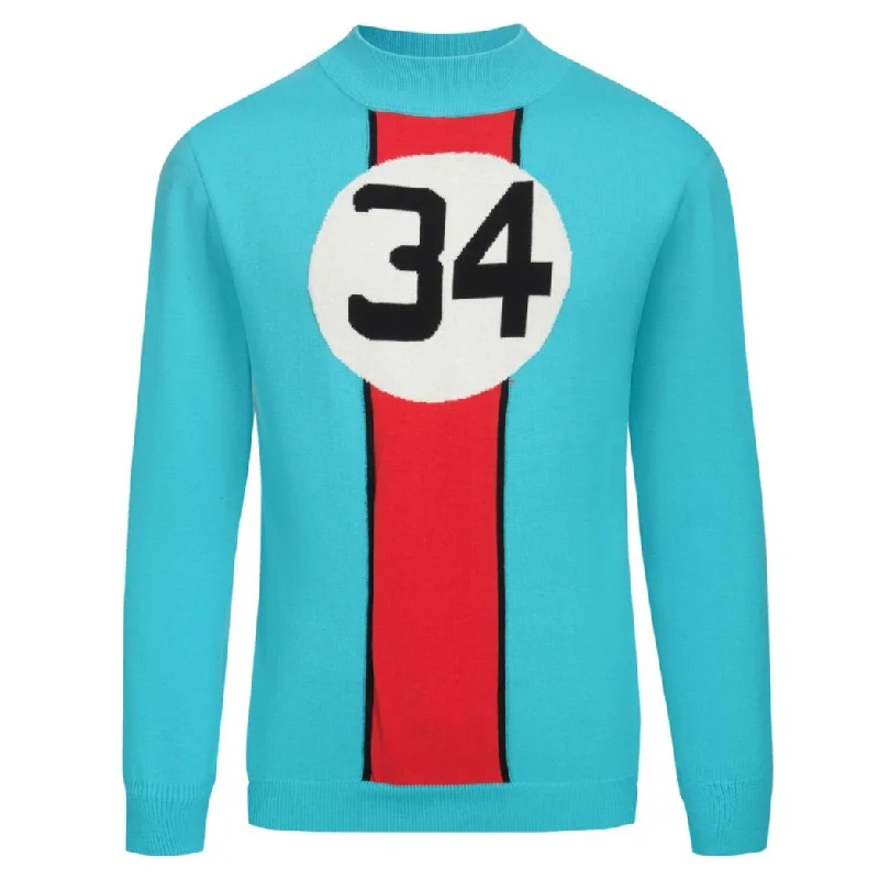 Men's multi-colored striped turtleneck knitwear Modern Men's 