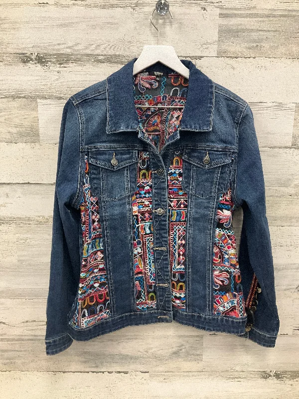 Jacket Denim By Clothes Mentor In Blue Denim, Size: L Traditional Men's Wool