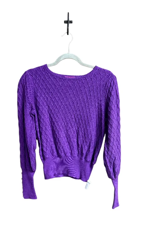 Top Long Sleeve Designer By Lilly Pulitzer In Purple, Size: S Laid